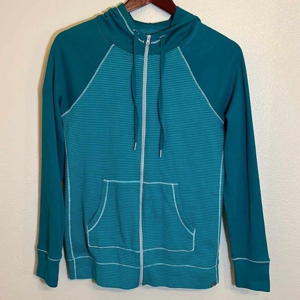 Eddie Bauer Green Zipper Athletic Hoodie
